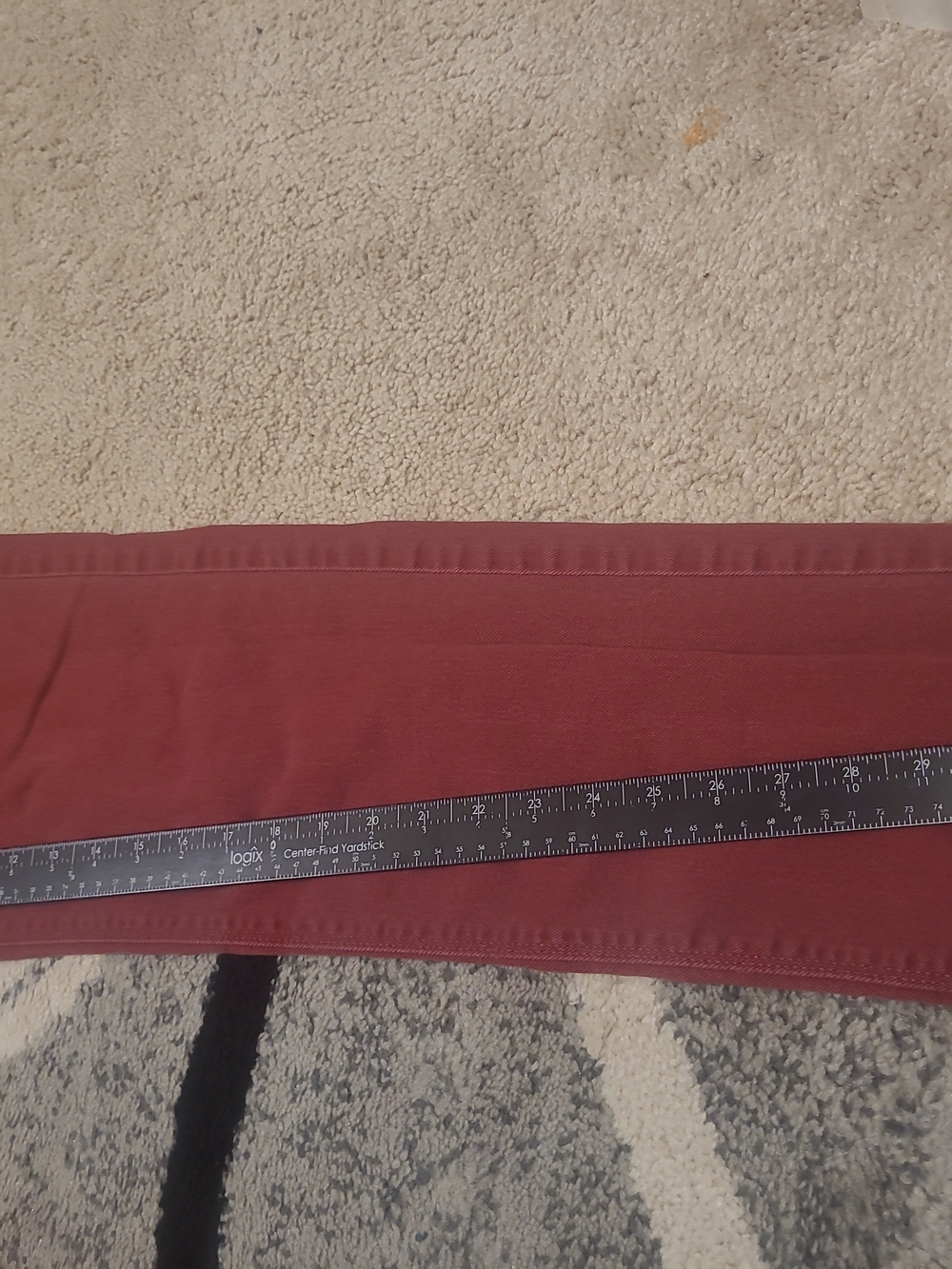 DENIZEN from Levi's High Rise Super Skinny Red Jeans Mens 32x32 - Picture 3 of 9